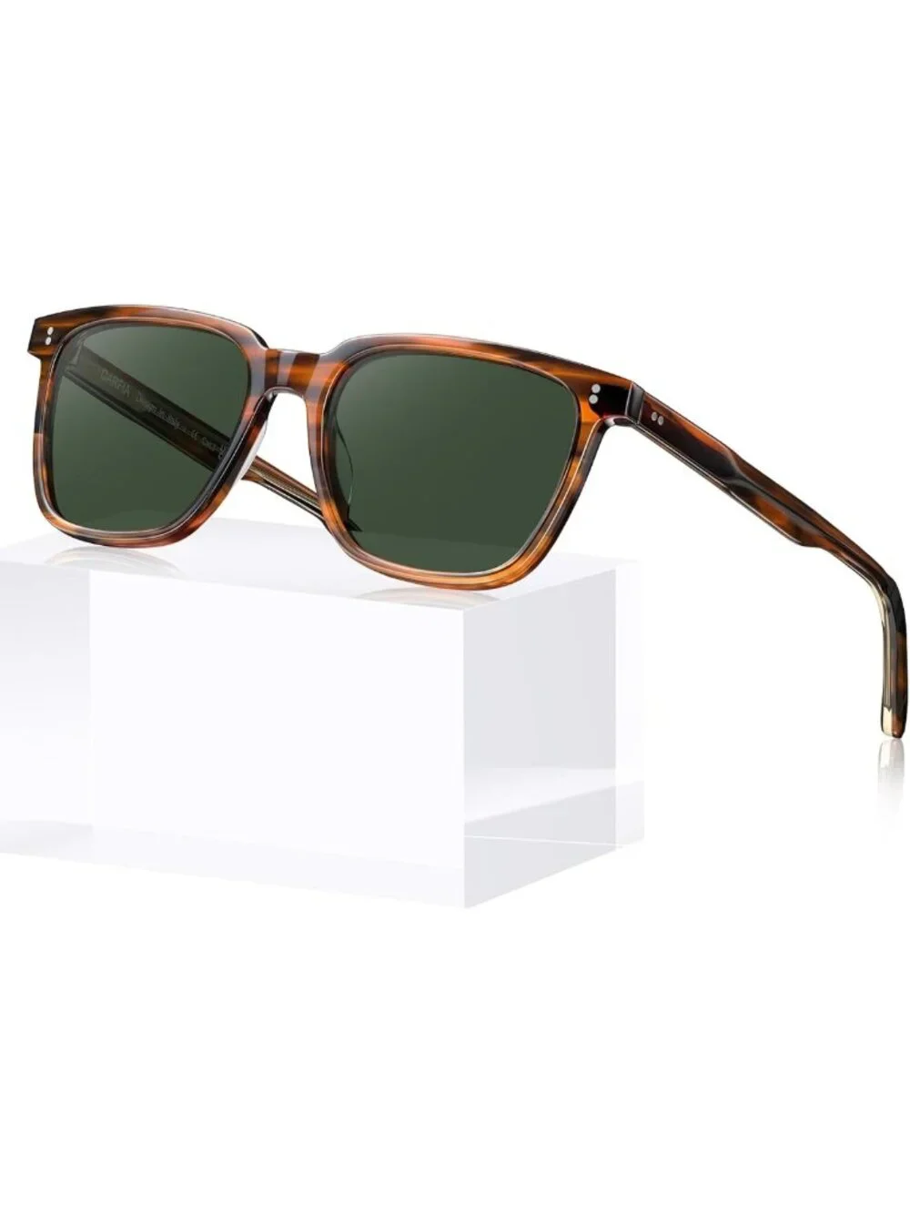 Stylish Polarized Square Sunglasses for Men | UV400 Protection, Retro